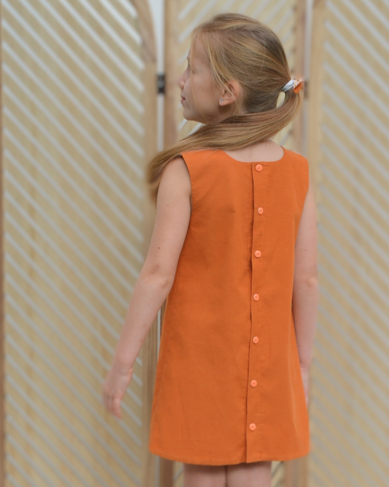 patron robe sixties fillette 4 5 6 7 8 9 10 11 12 13 14 ans maïka lou and me couture