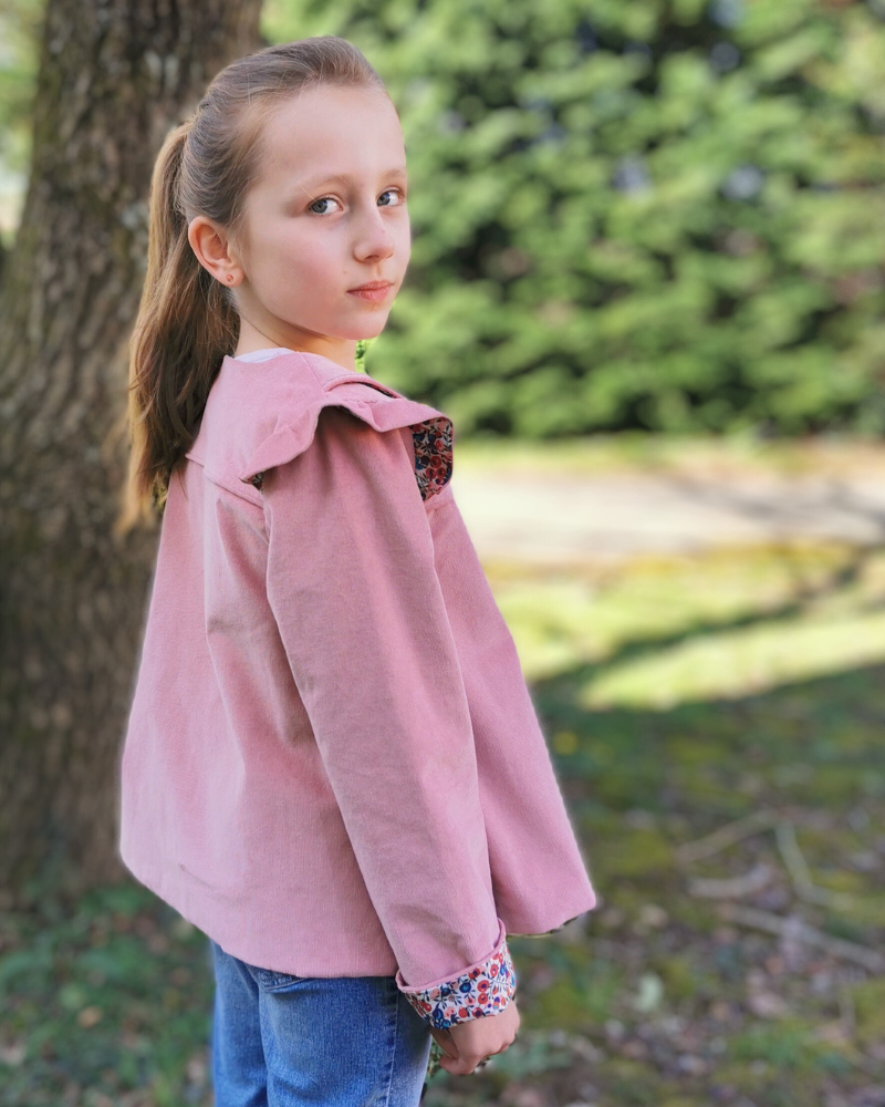 patron couture fille 4 5 6 7 8 9 10 11 12 13 14 ans veste doublée hegoa lou and me