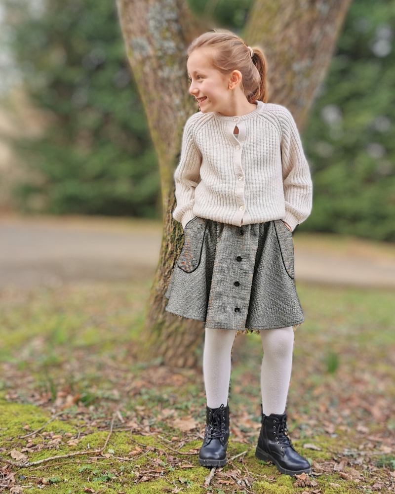 patron couture jupe qui tourne facile 4 au 14 ans lou and me