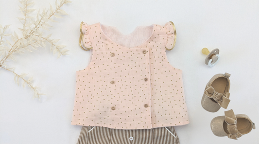 patron PDF top robe pretty bébé