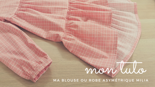 tuto couture blouse robe asymétrique milia pour filles