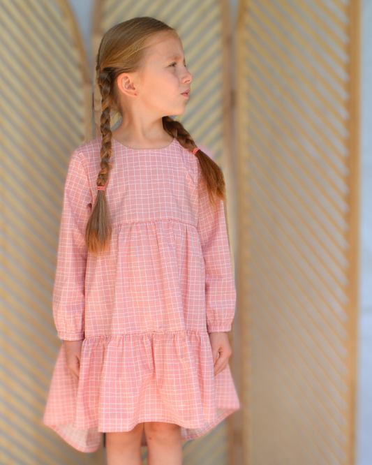 patron blouse robe asymétrique fillette 4 5 6 7 8 9 10 11 12 13 14 ans milia lou and me couture
