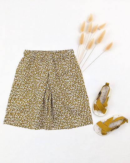 Jupe culotte Mellow bébé cousue à partir du patron PDF Lydie.E – modèle confortable et facile à réaliser pour bébé fille.