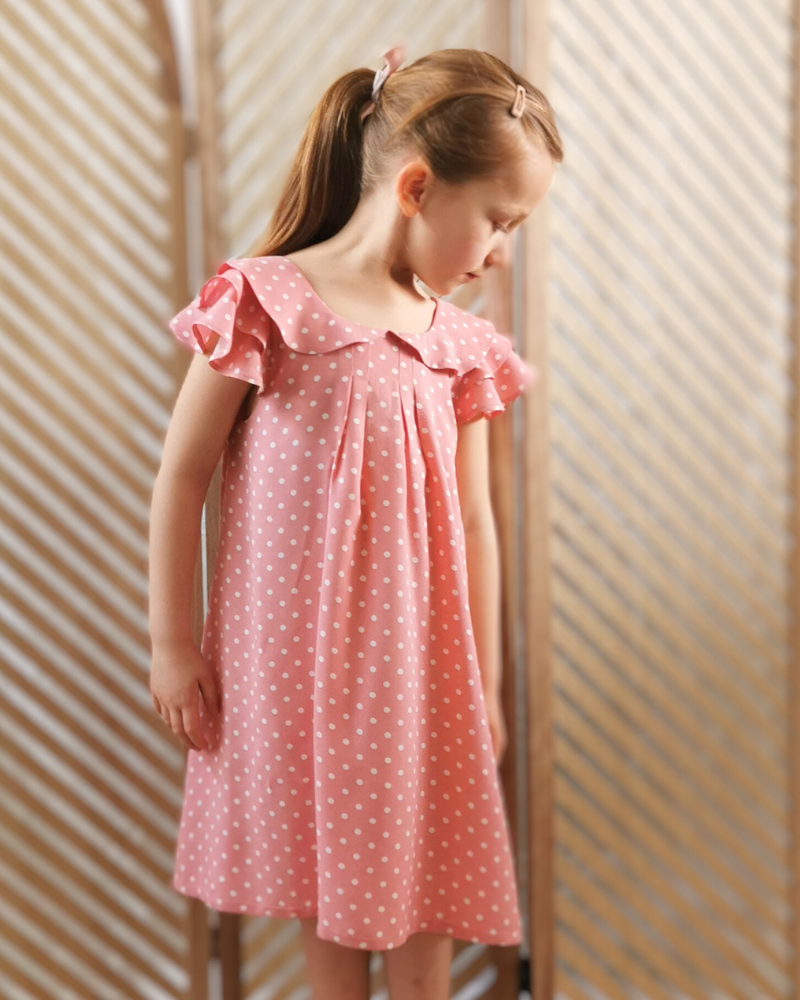 patron couture blouse robe à volants lorea –