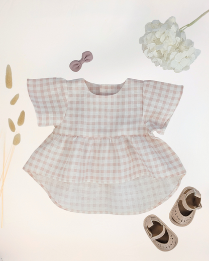 patron couture pdf blouse robe milia bébé 3, 6, 12, 18, 24, à 36 mois