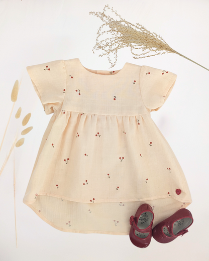 patron couture pdf blouse robe milia bébé 3, 6, 12, 18, 24, à 36 mois