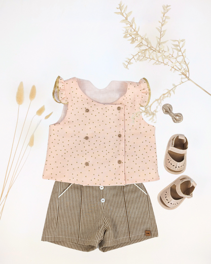 patron couture pdf top robe fillette bébé Pretty bébé 3, 6, 12, 18, 24, à 36 mois