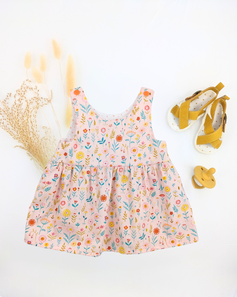 patron couture gratuit pdf
robe fillette bébé Poppy  3, 6, 12, 18, 24, à 36 mois